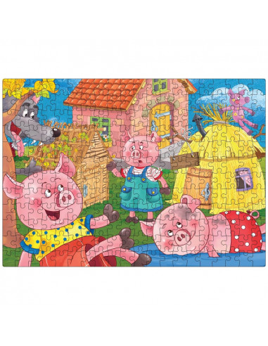 Puzzle Noriel, cu povesti - Cei trei purcelusi, 240