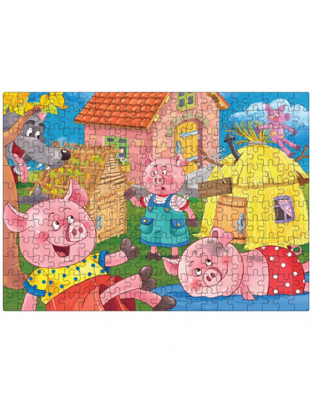 Puzzle Noriel, cu povesti - Cei trei purcelusi, 240