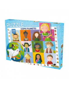 Puzzle Noriel, Lumea Vesela - Copiii Planetei, 240 piese