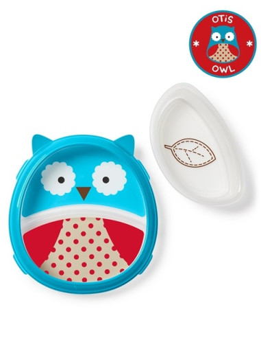 BS-252226,Skip Hop Set Farfurie & Bol Zoo Smart – Bufnita