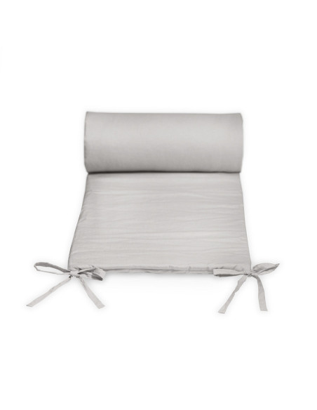BN-354206,Petite&Mars - Aparatoare pentru patut 120x60 cm, Tilly, Cu panglici, Din bumbac, Lungime 180 cm, Inaltime 36 cm, Gri d BN-354206,Petite&Mars - Aparatoare pentru patut 120x60 cm, Tilly, Cu panglici, Din bumbac, Lungime 180 cm, Inaltime 36 cm, Gri d