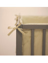 BN-354909,Petite&Mars - Aparatoare pentru patut 120x60 cm, Tilly, Cu panglici, Din bumbac, Lungime 180 cm, Inaltime 36 cm, 0 lun