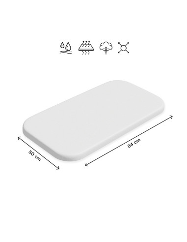 BN-314401,Petite&Mars - Cearceaf elastic impermeabil, Pentru patut co-sleeper, Din bumbac, 84x50 cm, 0 luni+, Alb BN-314401,Petite&Mars - Cearceaf elastic impermeabil, Pentru patut co-sleeper, Din bumbac, 84x50 cm, 0 luni+, Alb
