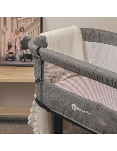BN-314401,Petite&Mars - Cearceaf elastic impermeabil, Pentru patut co-sleeper, Din bumbac, 84x50 cm, 0 luni+, Alb BN-314401,Petite&Mars - Cearceaf elastic impermeabil, Pentru patut co-sleeper, Din bumbac, 84x50 cm, 0 luni+, Alb