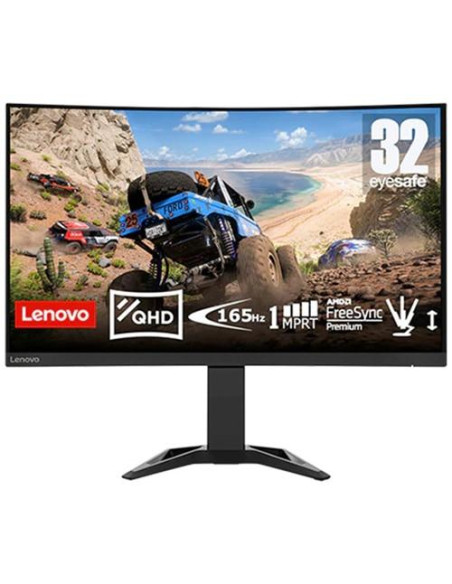 66F2GAC1EU,Monitor LED Curbat Lenovo G32qc-30, 31.5inch, 2560x1440, 1ms GTG, Negru