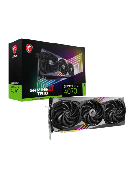 RTX 4070 GAMING X TRIO 12G,MSI Video Card Nvidia GeForce RTX 4070 GAMING X TRIO 12G (DP*3/HDMI/ATX/TRI FROZR 3) ATX "RTX 4070 GA