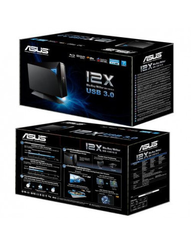 Unitate optica Asus TurboDrive BW-12D1S-U - fast 12X Blu-ray
