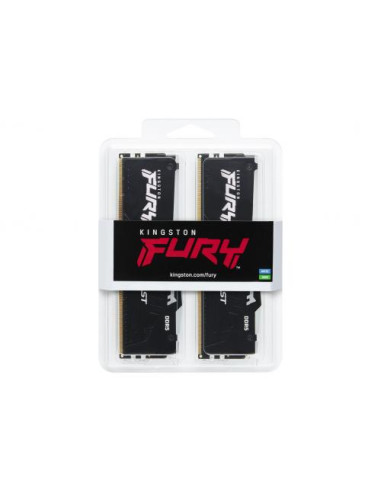 KF556C36BBEAK2-32,Kit Memorie Kingston Fury Beast RGB 32GB, DDR5-5600MHz, CL36, Dual Channel