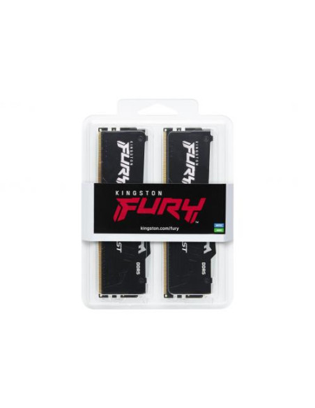 KF556C36BBEAK2-32,Kit Memorie Kingston Fury Beast RGB 32GB, DDR5-5600MHz, CL36, Dual Channel