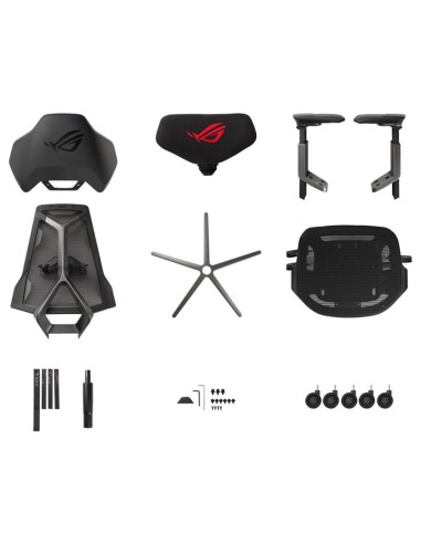 90GC0120-MSG010,Scaun gaming ASUS ROG Ergo negru