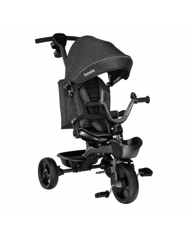 BN-LO-KORI_GREY_STONE,Lionelo - Tricicleta Kori, Cu suport de picioare, Control al directiei, Scaun reversibil, Rotire 360 grade