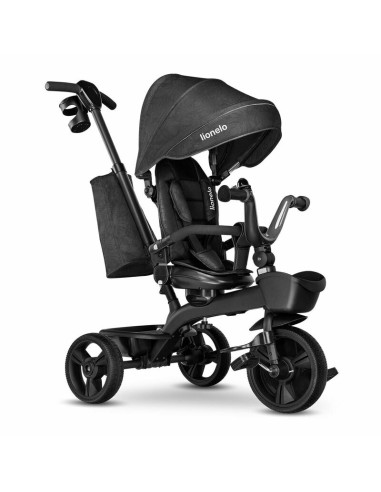 BN-LO-KORI_GREY_STONE,Lionelo - Tricicleta Kori, Cu suport de picioare, Control al directiei, Scaun reversibil, Rotire 360 grade
