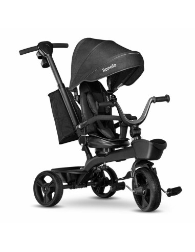 BN-LO-KORI_GREY_STONE,Lionelo - Tricicleta Kori, Cu suport de picioare, Control al directiei, Scaun reversibil, Rotire 360 grade