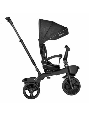 BN-LO-KORI_GREY_STONE,Lionelo - Tricicleta Kori, Cu suport de picioare, Control al directiei, Scaun reversibil, Rotire 360 grade