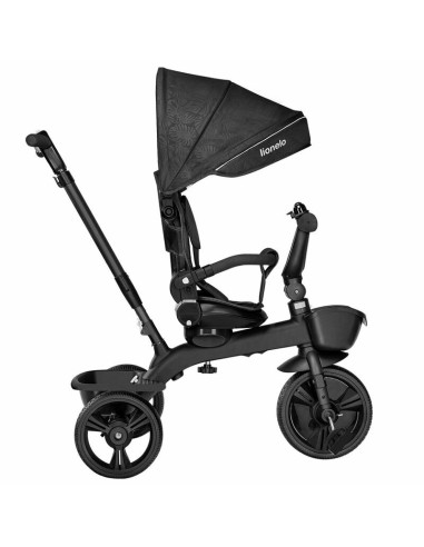 BN-LO-KORI_GREY_STONE,Lionelo - Tricicleta Kori, Cu suport de picioare, Control al directiei, Scaun reversibil, Rotire 360 grade