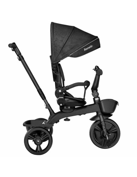 BN-LO-KORI_GREY_STONE,Lionelo - Tricicleta Kori, Cu suport de picioare, Control al directiei, Scaun reversibil, Rotire 360 grade