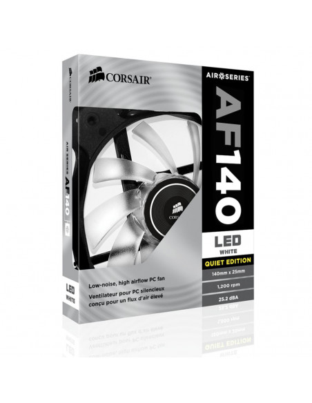 Ventilator PC Corsair AF140 LED Low Noise Cooling Fan, 1200