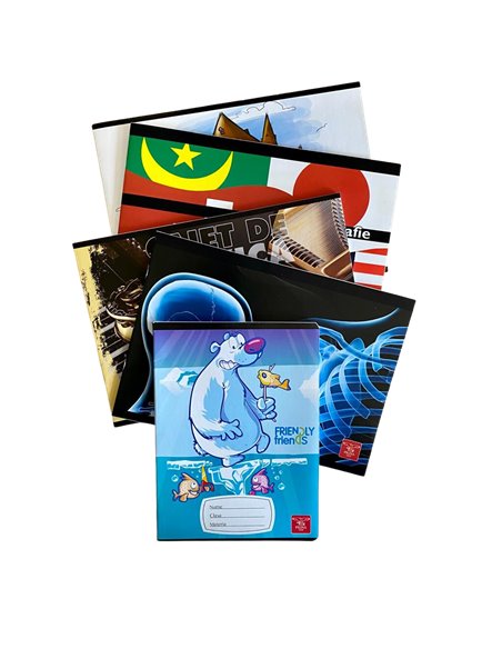 Set Caiete Pigna - Muzica+Bilogie+Geografie+Desen+Velin, 5 Buc/Set 