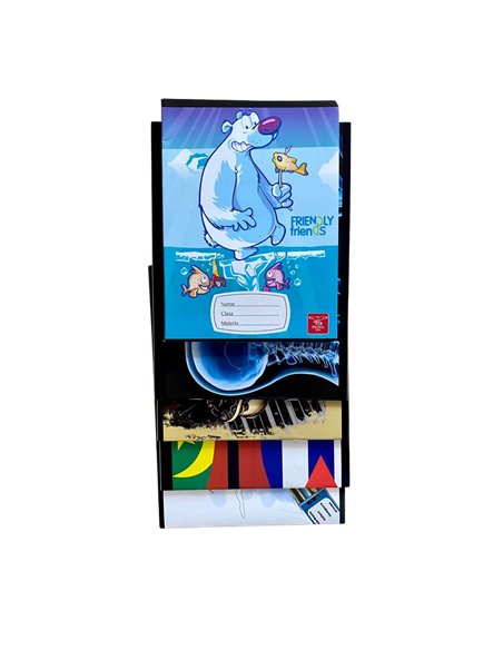 Set Caiete Pigna - Muzica+Bilogie+Geografie+Desen+Velin, 5 Buc/Set 