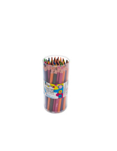 LFC1879,Set 48 creioane colorate triunghiulare maxi mina 4 mm