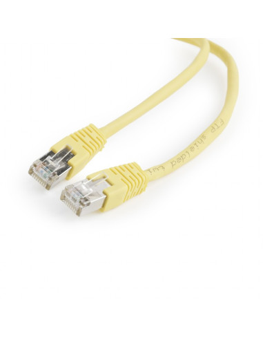 RY-PP22-0.5M/Y,PATCH CORD FTP GEMBIRD Cat5e, cupru-aluminiu, 0.5 m, galben, AWG26, ecranat "PP22-0.5M/Y" (timbru verde 0.08 lei)