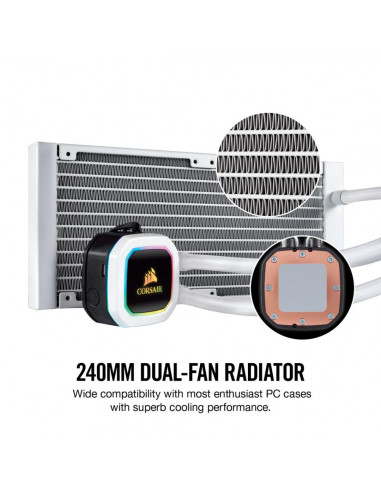 Cooler Procesor Corsair Hydro Series™ H100i RGB, compatibil