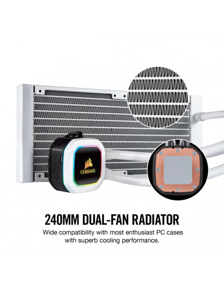 Cooler Procesor Corsair Hydro Series™ H100i RGB, compatibil