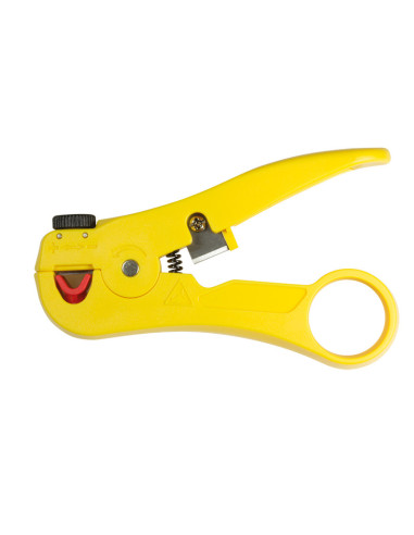WZ0032,Dezizolator pentru cablu de retea UTP / STP Logilink, cu taietor, diametru ajustabil 3.5-9mm, Yellow "WZ0032"