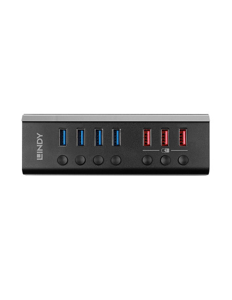 RY-LY-43371,Hub Lindy 7 Port USB 3.0 3x QuickCharge "LY-43371"