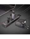 RY-LY-43370,Hub Lindy 10 Port USB 3.0 buton On/Off "LY-43370"