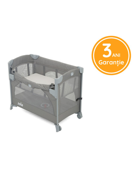 BB-P1807EAFGY000,Joie - Patut pliant pentru cosleeping Kubbie Foggy Gray