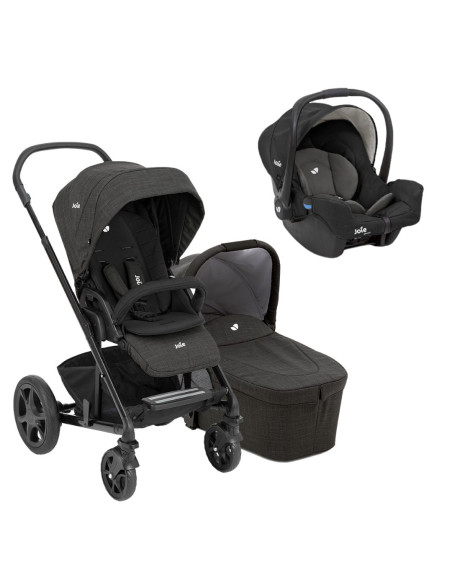 BB-C0911AGSHA000trio,Joie - Carucior pentru copii multifunctional 3 in 1 Chrome Dlx Pavement/ Gemm Shale (Carucior Chrome DLX Pa