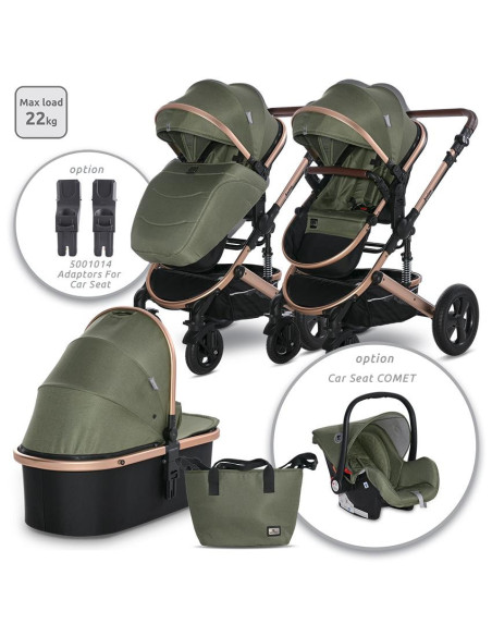 10021832383,Carucior transformabil, Boston, pana la 22 kg, Loden Green Summer 10021832383,Carucior transformabil, Boston, pana la 22 kg, Loden Green Summer