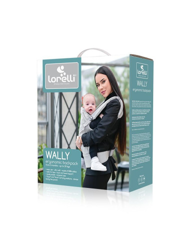 10010160001,Marsupiu ergonomic, Wally, bumbac, Grey