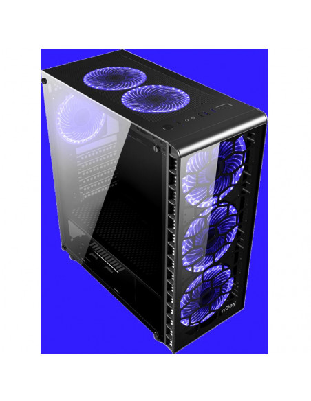 Carcasa nJoy Vanguard BLUE, fara sursa, Middle Tower, ATX