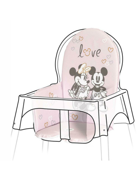 BN-4052396092325,Husa pentru scaun de masa, Lena, Cu velcro, Keeeper, Minnie