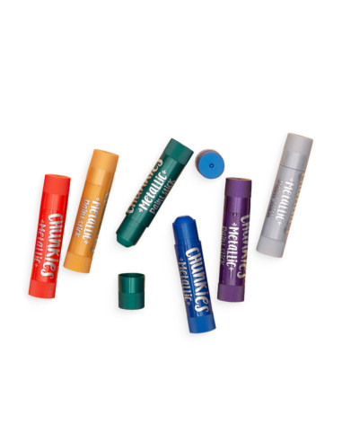 126-015,Creioane tempera solida Chunkies culori metalice, 6 bucati