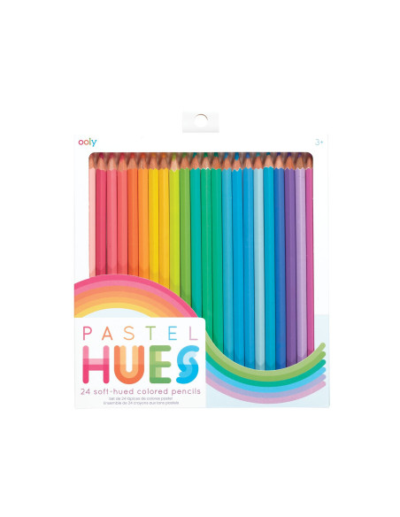 128-159,Creioane colorate in nuante pastelate - Set de 24