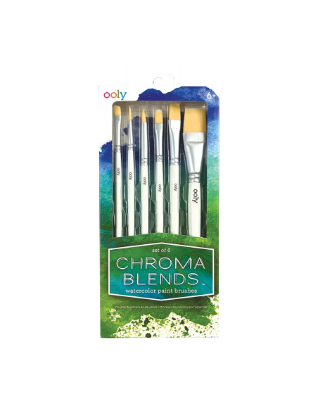 126-025,Set de 6 pensule universale, Chroma Blends 126-025,Set de 6 pensule universale, Chroma Blends