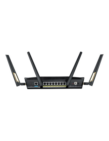 90IG0820-MO3A00,ASUS RT-AX88U Pro AX6000 Dual Band WiFi 6 Router Dual 2.5G Port Quad-Core CPU AiProtection Pro WPA3 AiMesh suppo