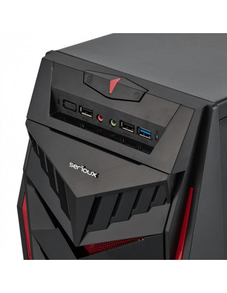 Carcasa PC Serioux MUSTANG, Sursa 450W, Middle Tower, ATX Carcasa PC Serioux MUSTANG, Sursa 450W, Middle Tower, ATX