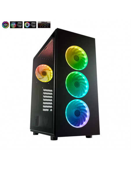 Carcasa FSP CMT340 ARGB Gaming TG ATX, black,CMT340