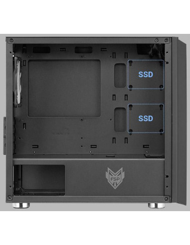 Carcasa FSP CST 311, Mini Tower, mATX, fara sursa, black,CST 311