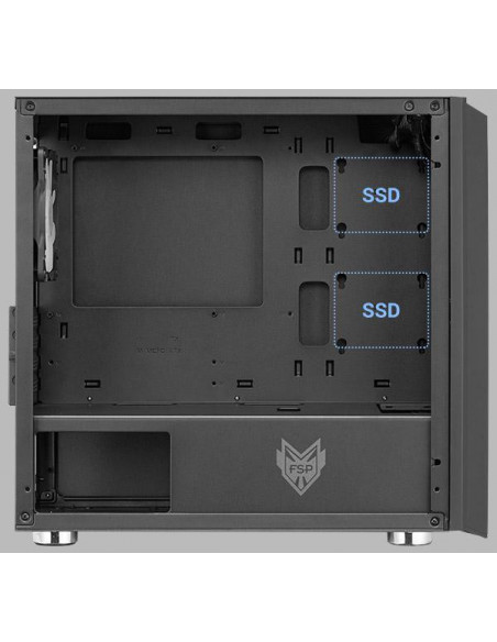 Carcasa FSP CST 311, Mini Tower, mATX, fara sursa, black,CST 311