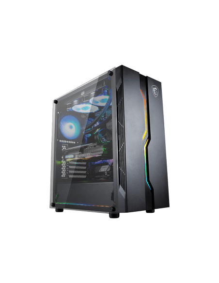 MAG VAMPIRIC 010,CARCASA MSI Middle Tower, ATX, "MAG VAMPIRIC 010 Mid", fara sursa, sticla securizata, fan x 1, USB 3.2 gen 2 x 
