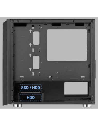 Carcasa FSP CST 311, Mini Tower, mATX, fara sursa, black,CST 311