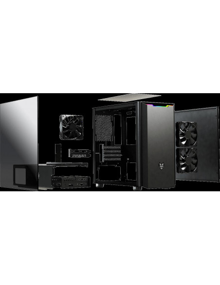 Carcasa FSP CST 311, Mini Tower, mATX, fara sursa, black,CST 311