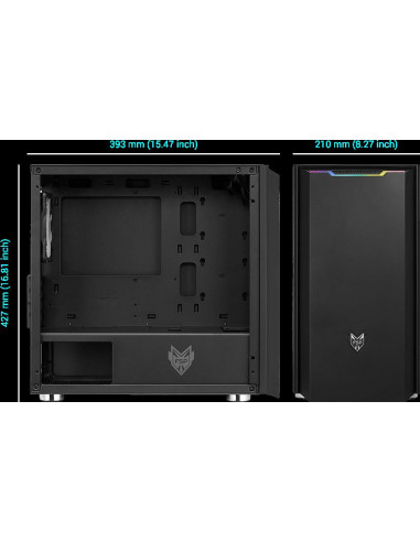 Carcasa FSP CST 311, Mini Tower, mATX, fara sursa, black,CST 311