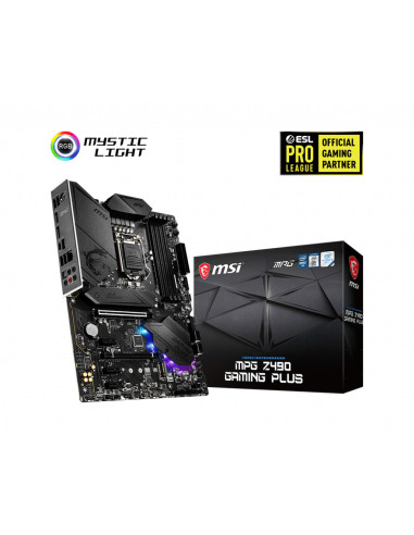 MPG Z490 GAMING PLUS,PLACA de BAZA MSI "MPG Z490 GAMING PLUS", skt LGA 1200, ATX, Intel Z490, 4 x DDR4, max. 128 GB, 6 x SATA, 2