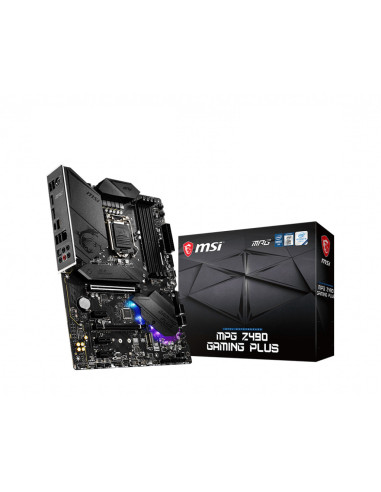 MPG Z490 GAMING PLUS,PLACA de BAZA MSI "MPG Z490 GAMING PLUS", skt LGA 1200, ATX, Intel Z490, 4 x DDR4, max. 128 GB, 6 x SATA, 2